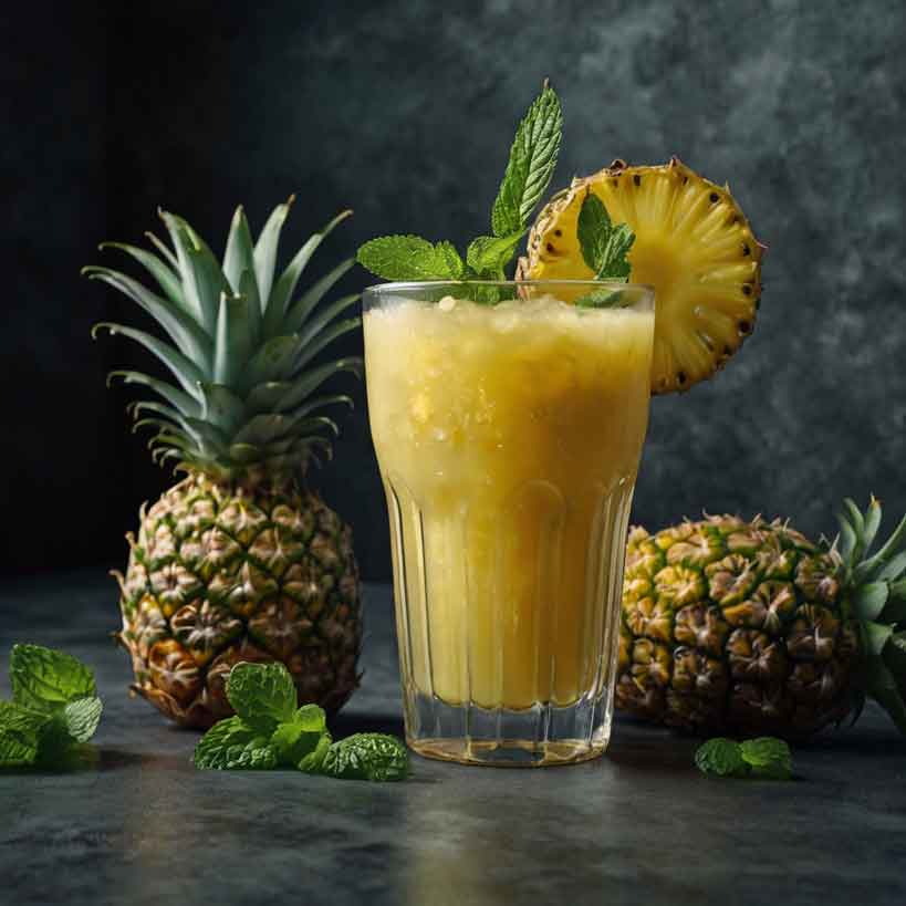 Refreshing Pineapple Mint Juice Recipe