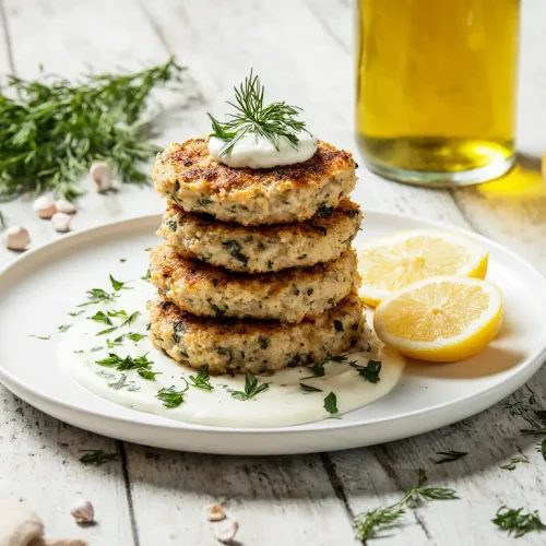 Canned Tuna Patties with Fresh Herbs and Spices Recipe