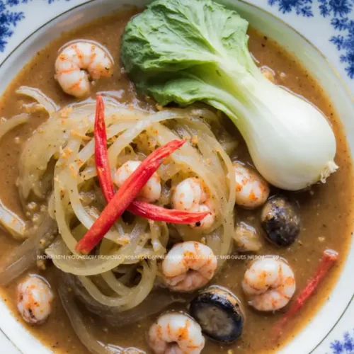 Taiwanese braised cabbage cooking in a traditional pan