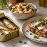 How to use canned sardines in simple meals with toast, white beans, and lemon