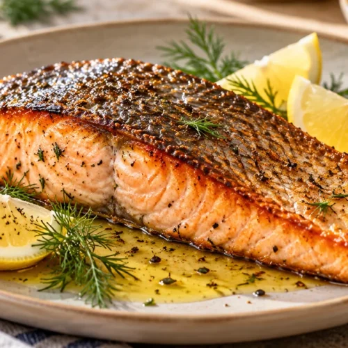 Pan Seared Salmon with Crispy Skin (20-Minute Recipe)