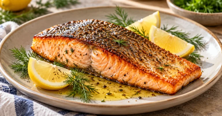 Pan Seared Salmon with Crispy Skin (20-Minute Recipe)